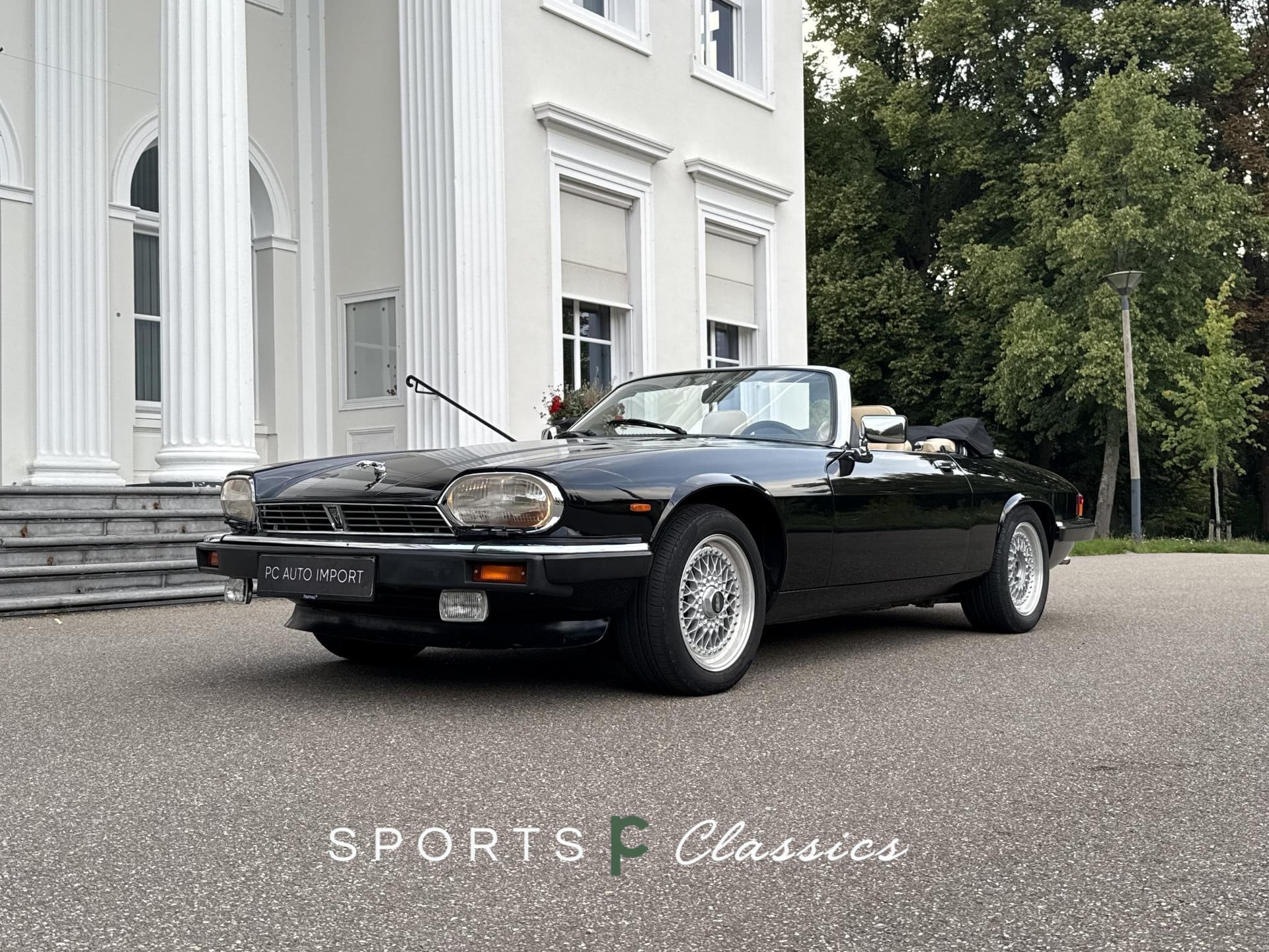 Jaguar XJ XJS V12 convertible 5.3L EU Auto Pionolak zwart beige leder