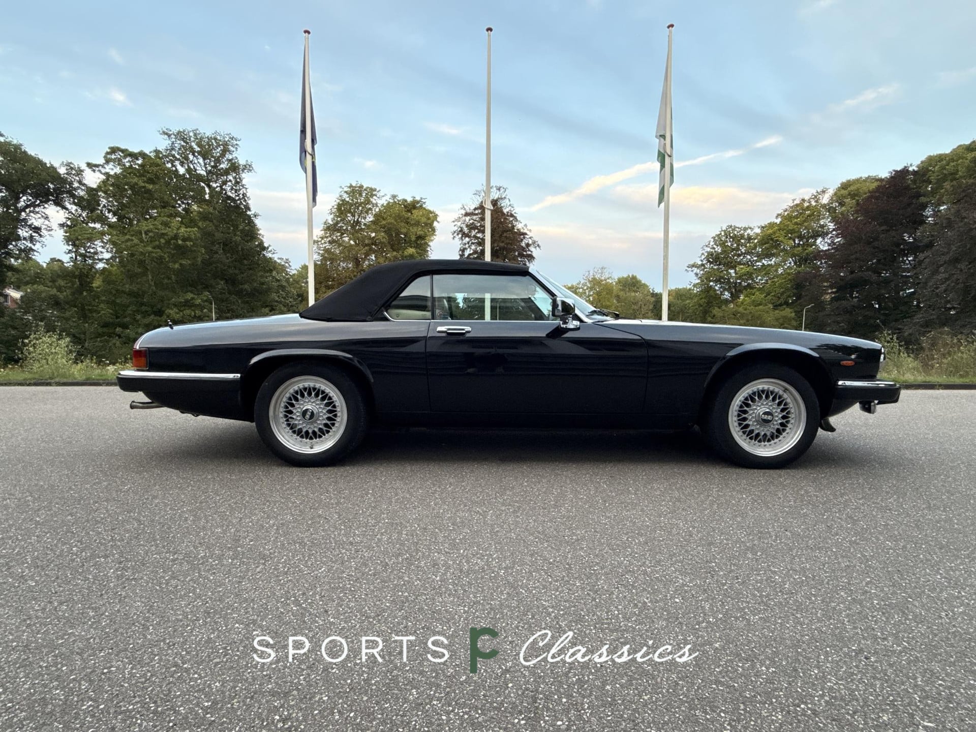 Jaguar XJ XJS V12 convertible 5.3L EU Auto Pionolak zwart beige leder